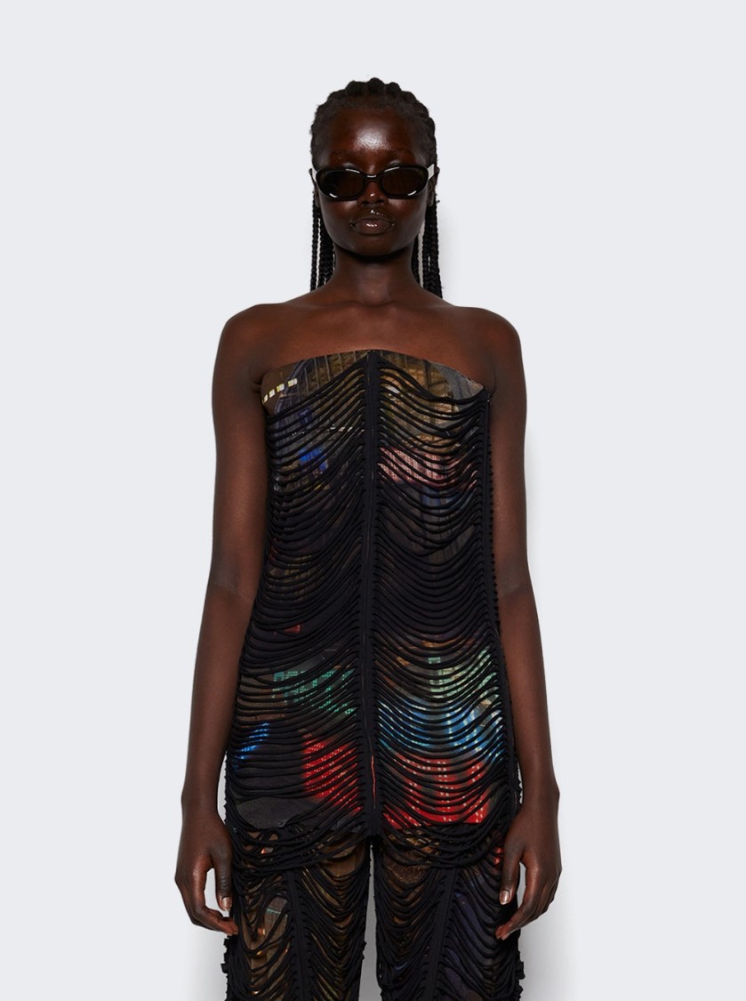 JEAN PAUL GAULTIER JEAN PAUL GAULTIER X SHAYNE OLIVER SLASHING 3D MINI DRESS