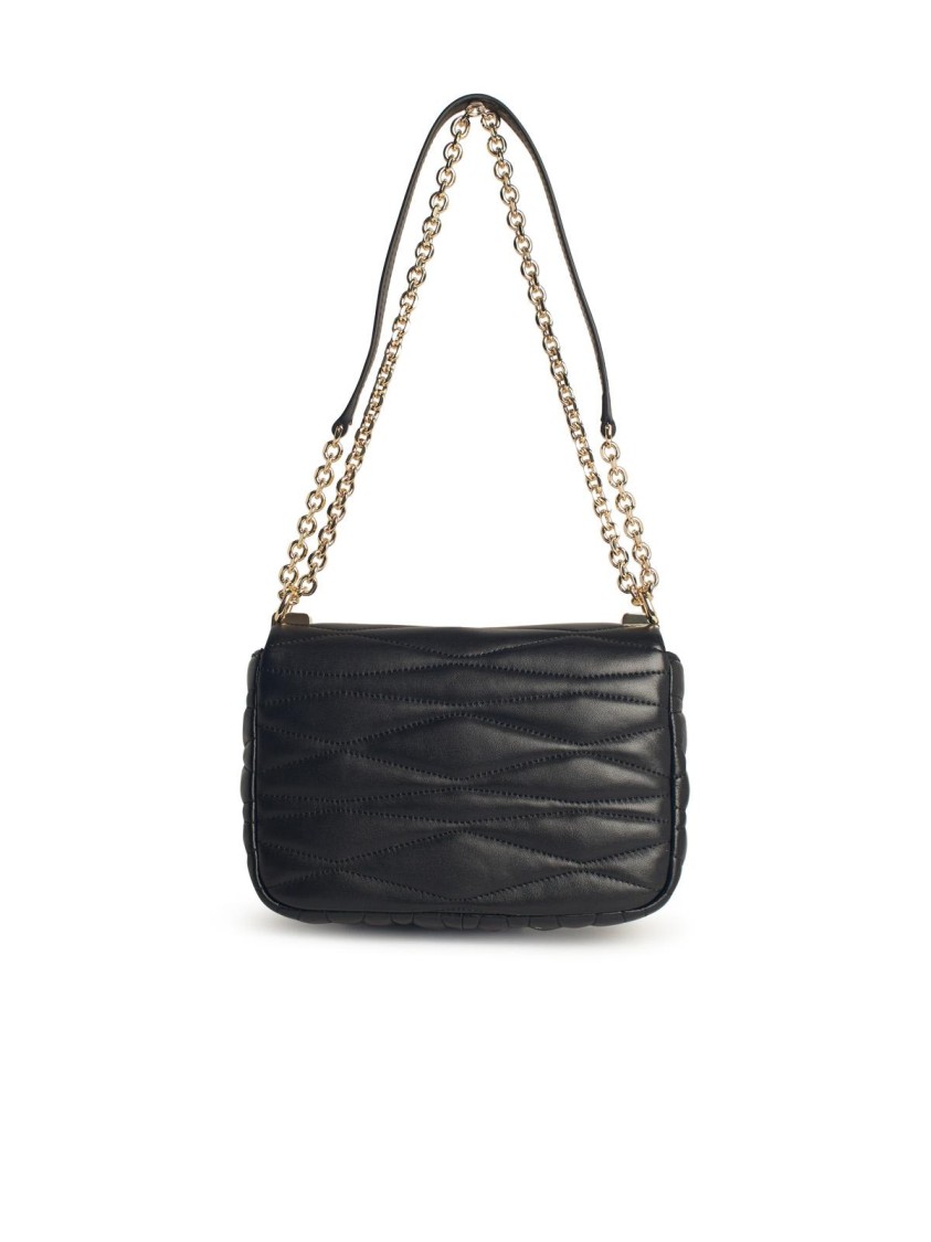 Shop Furla 1927' Small Black Leather Crossbody Bag