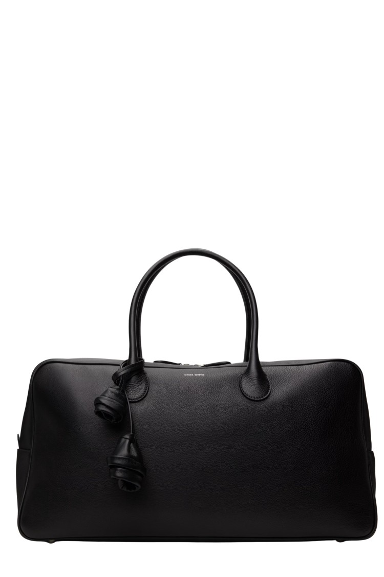Magda Butrym Large Brigitte Bag With Rolled Handles In Black