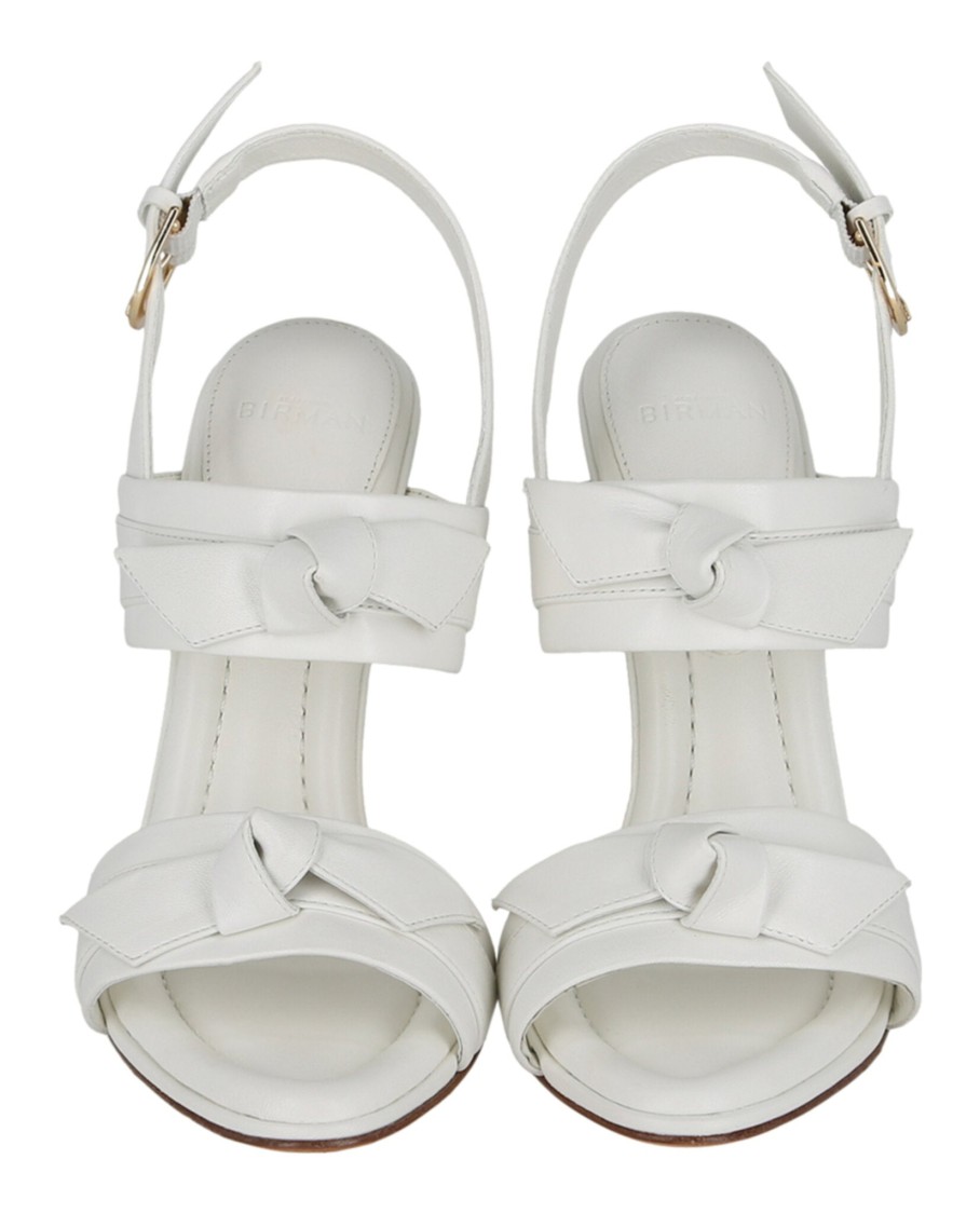 Alexandre Birman Clarita Doppia Soletta Wedges In White