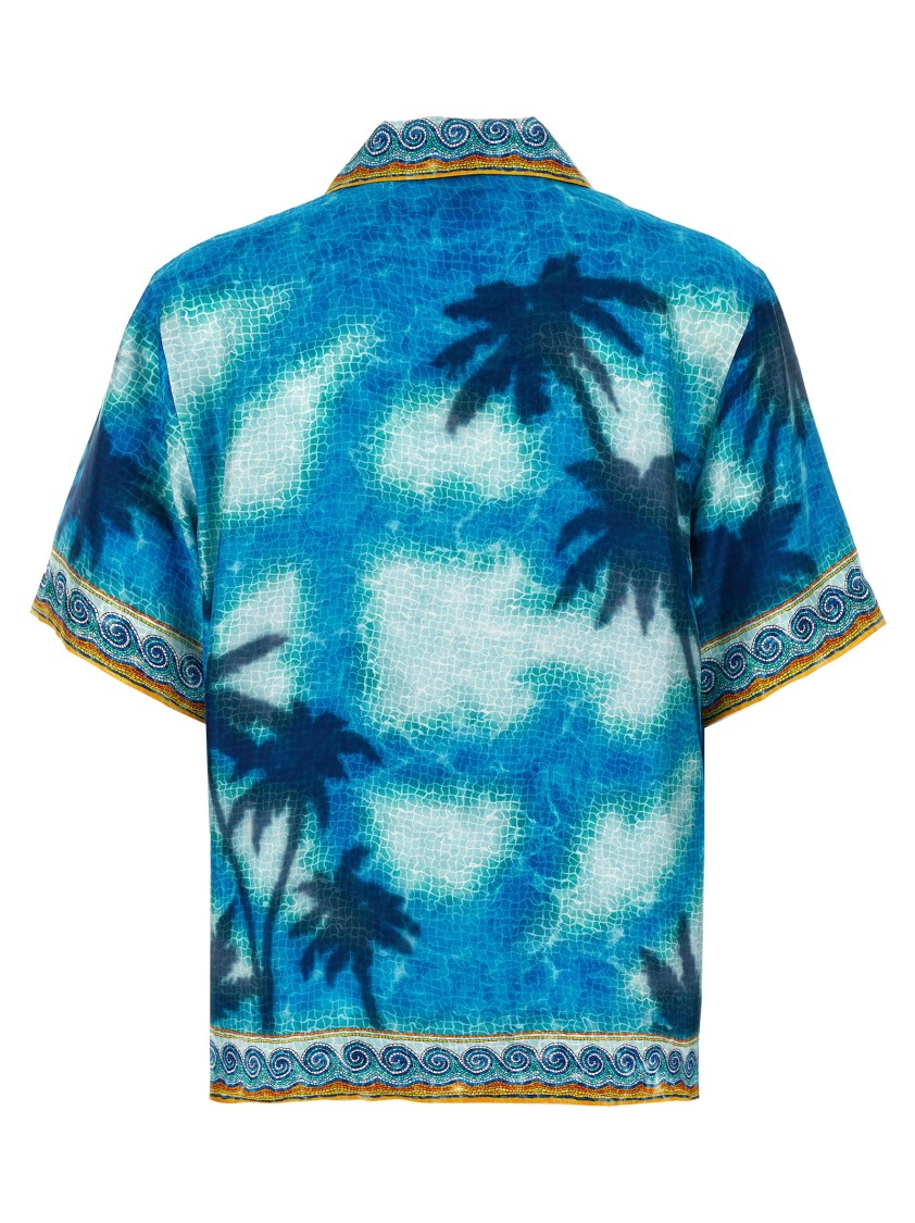 Tシャツ・カットソー Casablanca 'Caustics Emblem' shirt Casablanca Caustics Emblem Shirt Turquoise In Blue | ModeSens