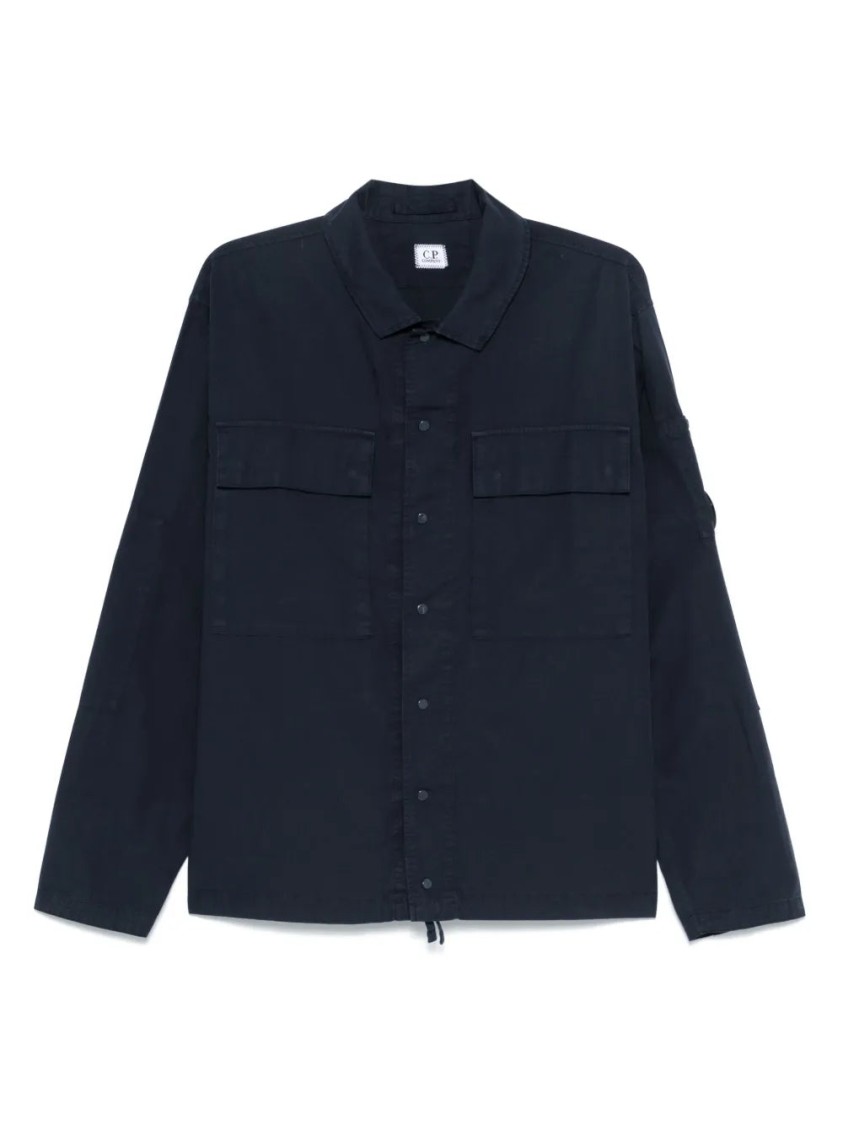 C.p. Company C.p.company Cotton Overshirt In Blue