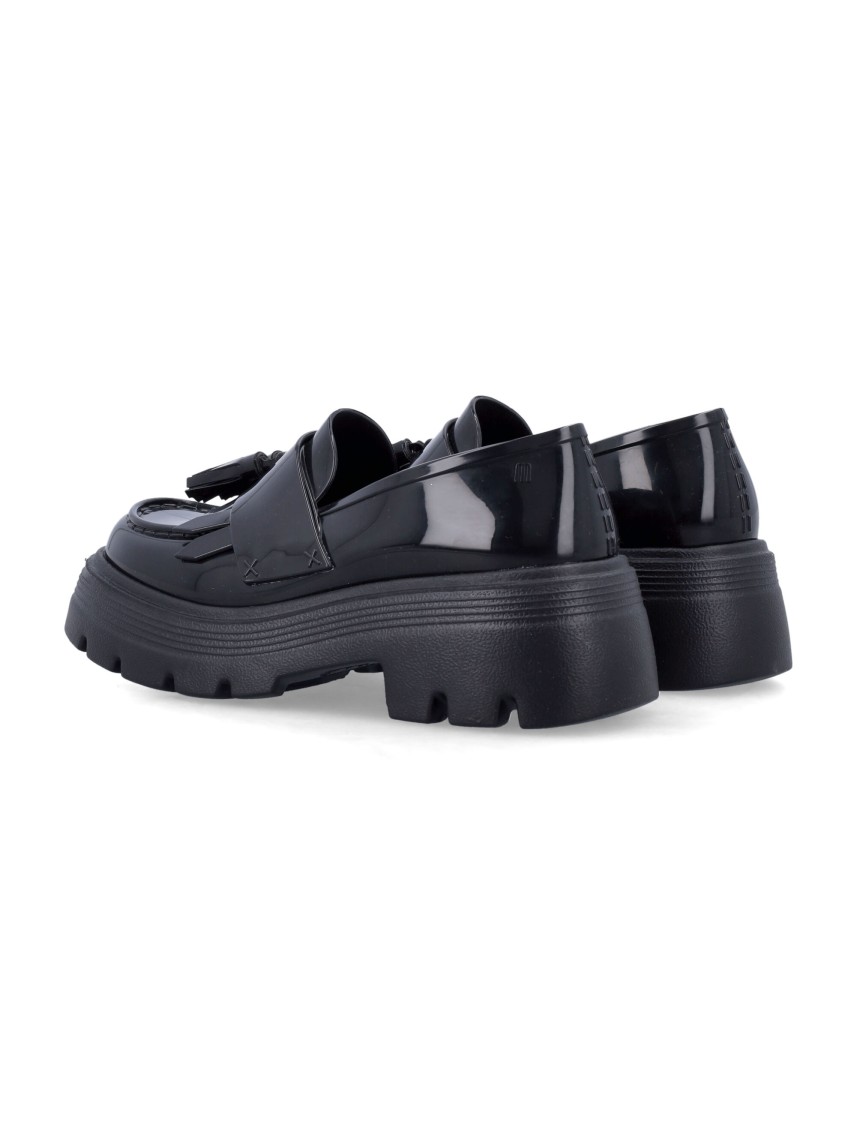 Shop Comme Des Garçons Chunky Platform Loafers With Glossy Finish In Black