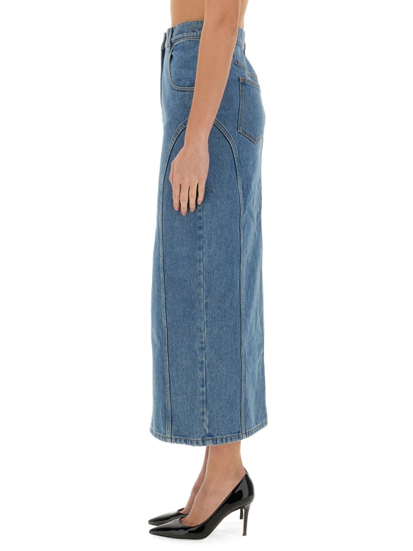 NINA RICCI NINA RICCI LONG DENIM SKIRT