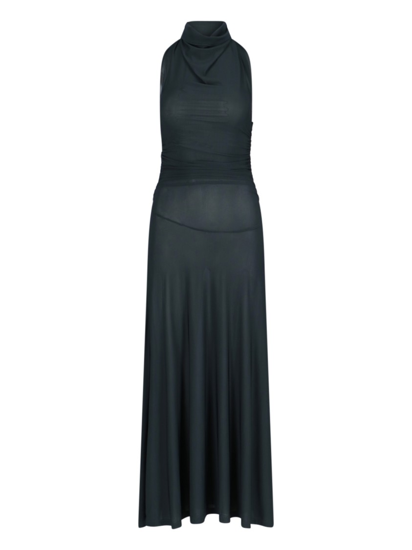 PALOMA WOOL PALOMA WOOL WOOL HALTER MAXI DRESS – NAVY