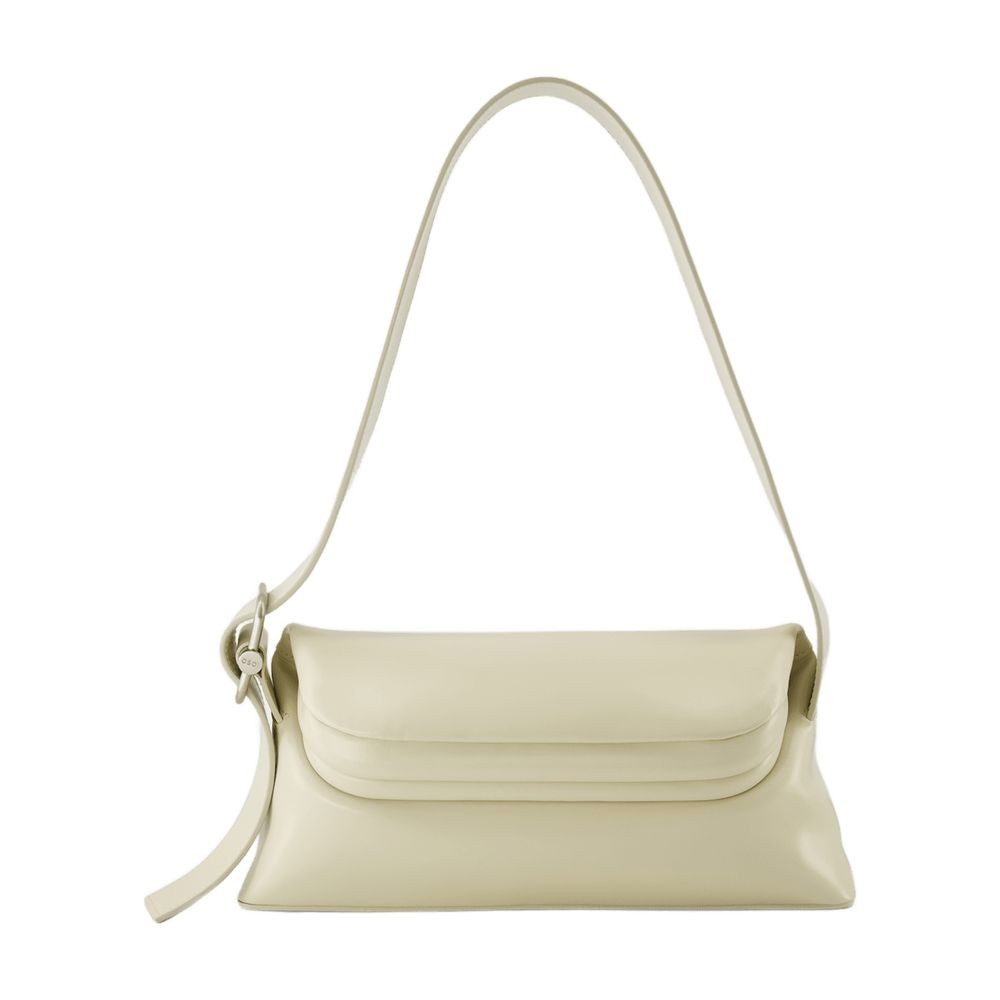 Osoi Hobo Folder Brot Bag - Leather - Cream In Neutral