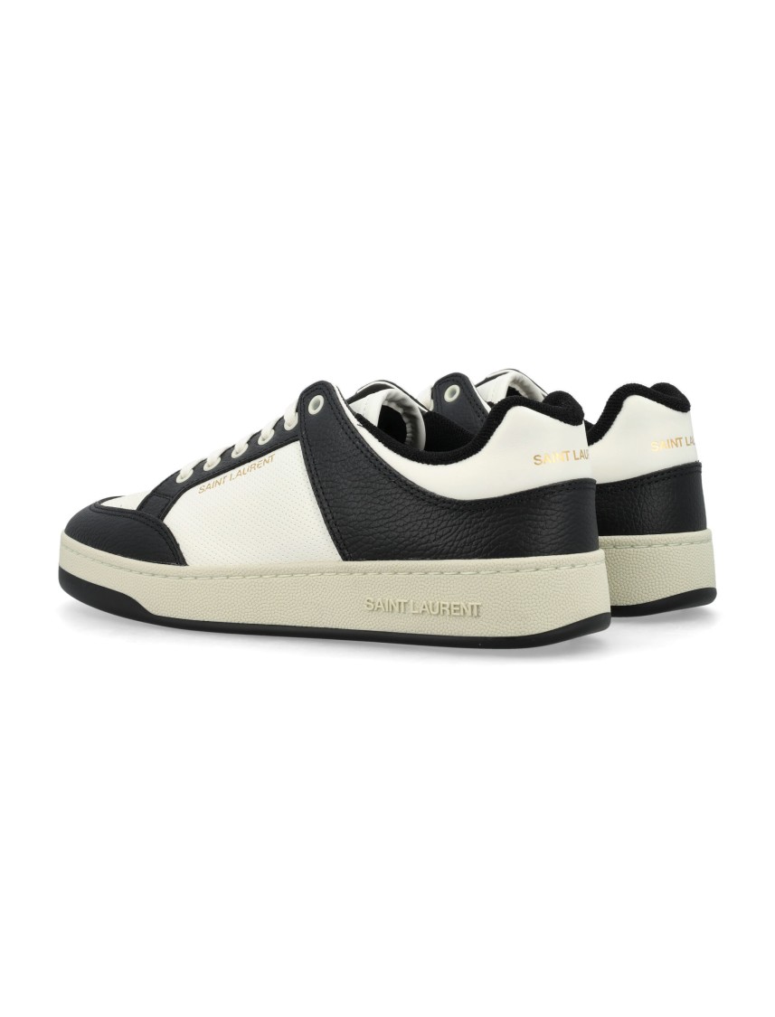 Shop Saint Laurent Sl/61 Low Top Sneakers In Black