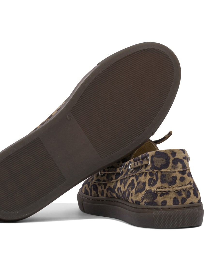 Copenhagen Leopard Print Leather Loafers In Multi