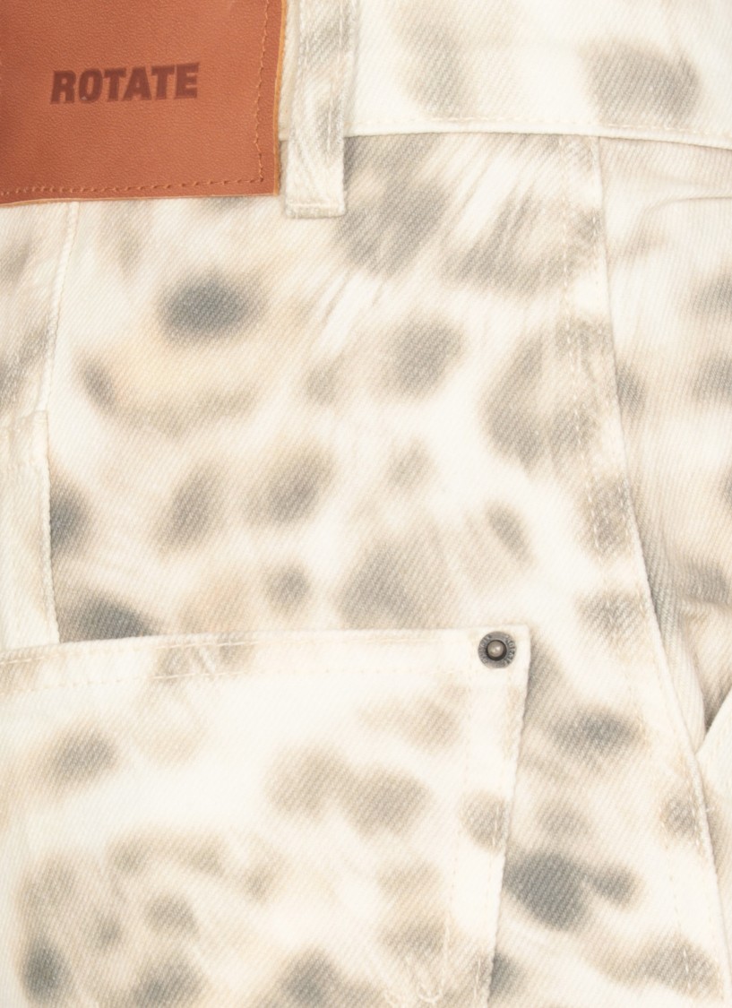 Shop Rotate Birger Christensen Rotate Green Cotton Jeans