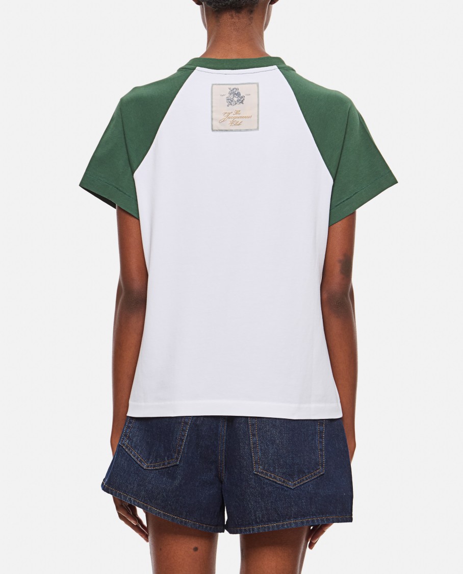 Shop Jacquemus Le Mini Tshirt Baseball In White