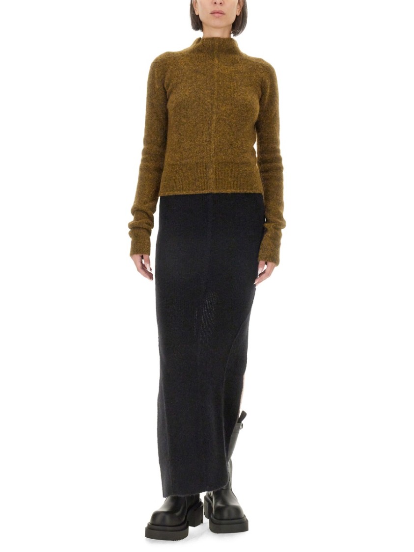 Rick Owens Chic Knit Skirt In Black