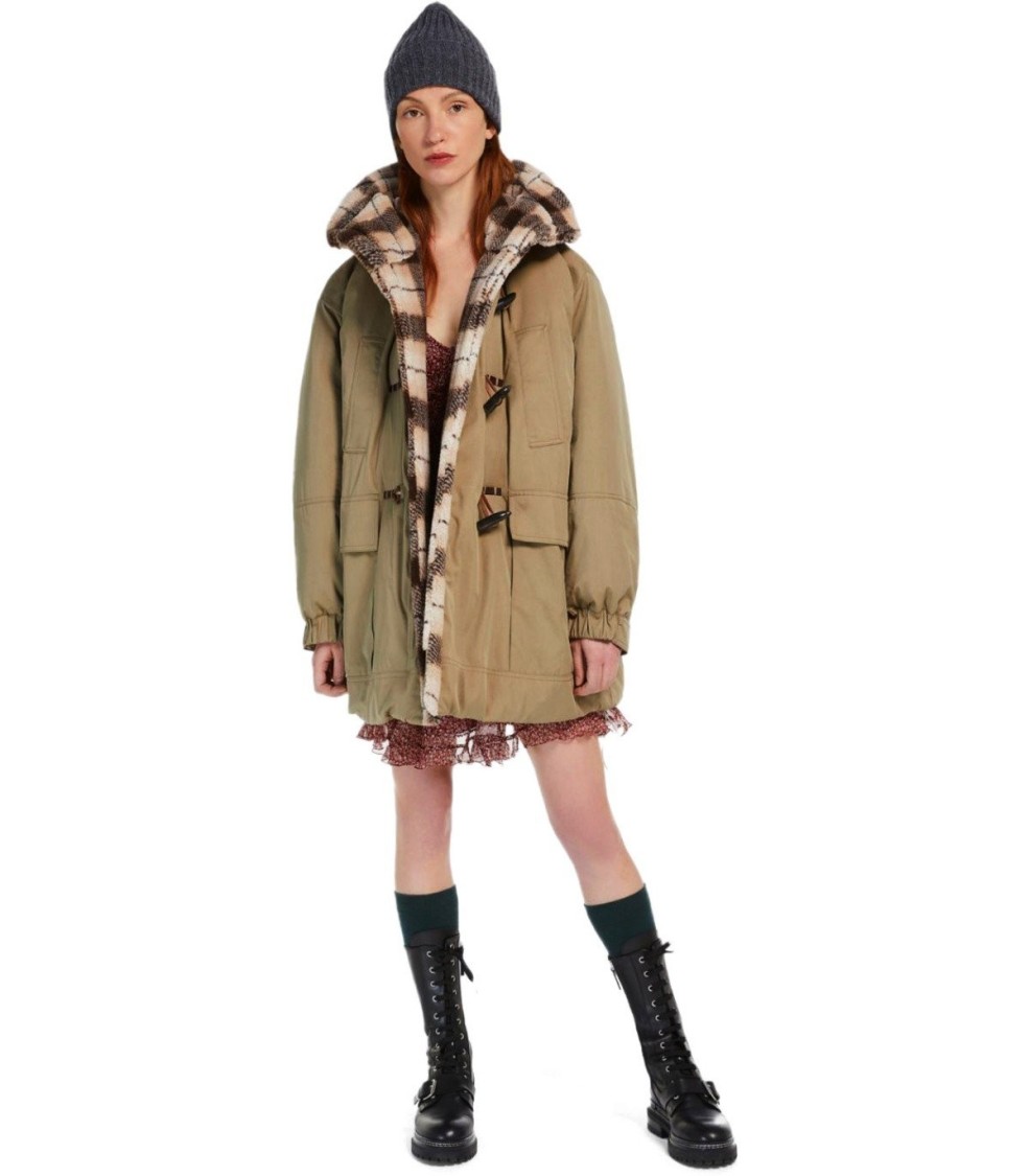 Shop Max Mara Susa Beige Parka In Neutrals