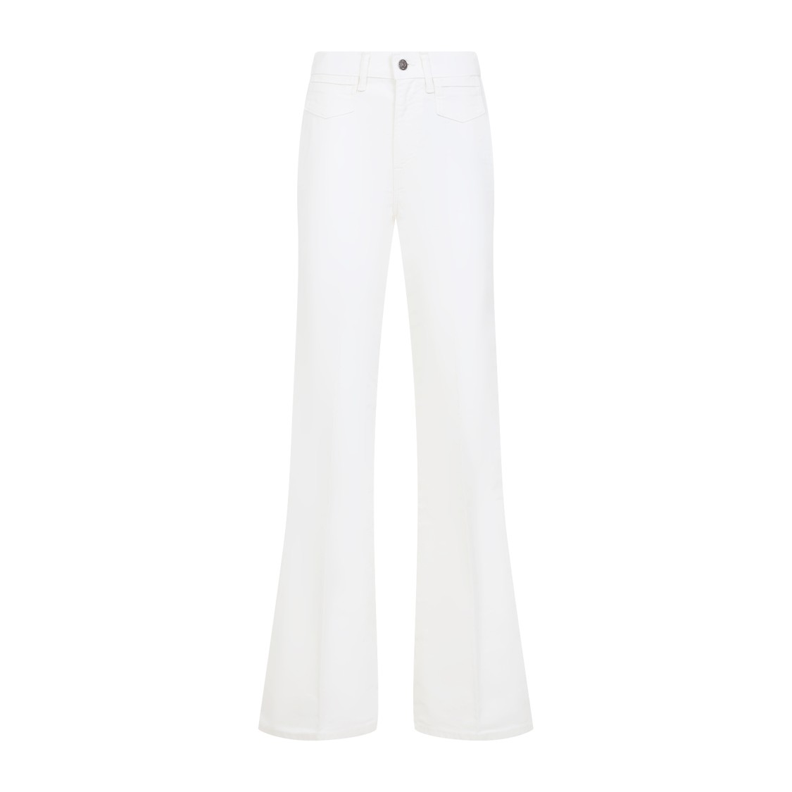 Shop Tom Ford Moleskin Wide Flare Pants In White