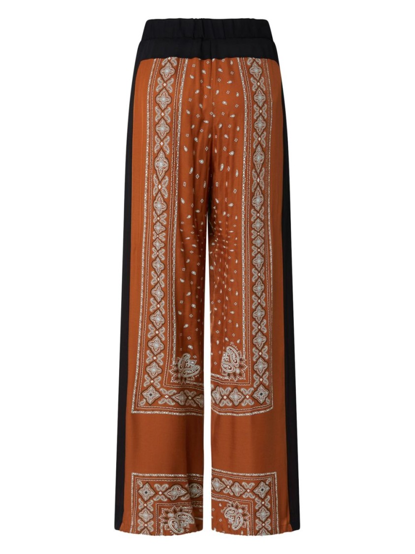 Pinko Wide Bandana Pattern Pants