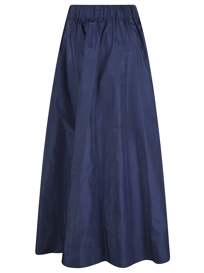 P.a.r.o.s.h . Voluminous High-waisted Maxi Skirt With Smooth Finish In Black
