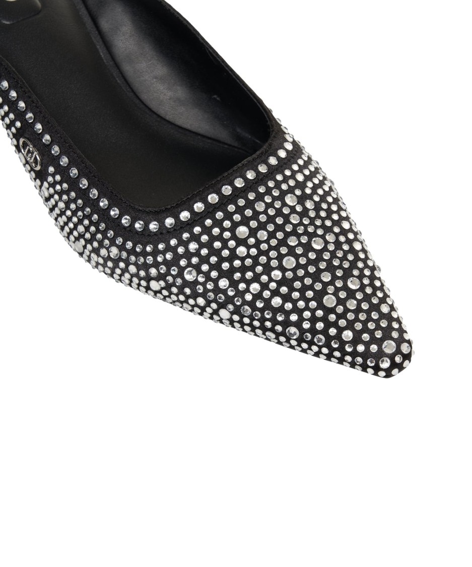 Liu •jo Liu Jo Sabot With Rhinestones 'gemy' In Grey