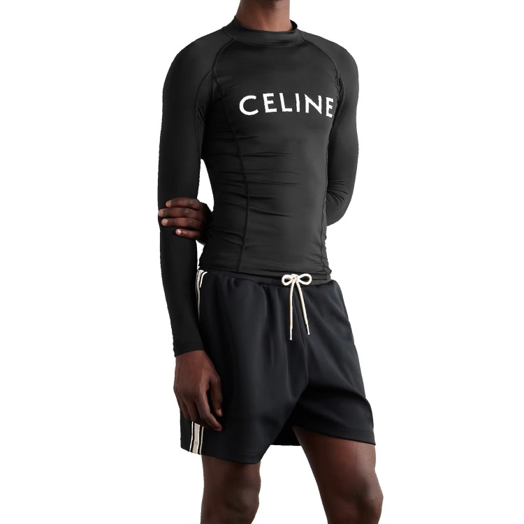 Celine Surf Logo Stretch-Jersey T-Shirt | THE LIST