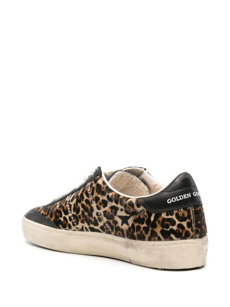 Golden Goose Soul Star Cheetah-pattern Sneakers In Neutral