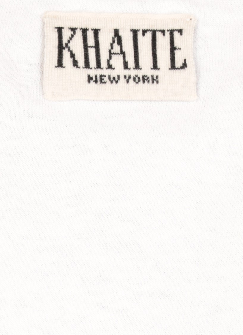 Shop Khaite White Mae T-shirt