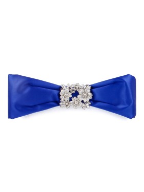 Roger Vivier Dark Bordeaux Acetate Tres Strass Hair Clip