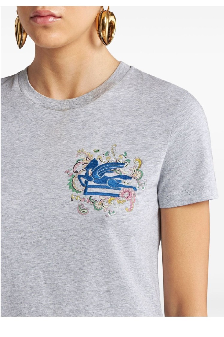 Etro T-shirts And Polos In Gray