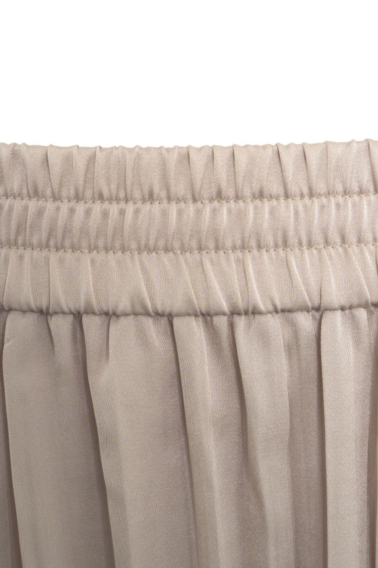 MICHAEL KORS MICHAEL KORS CALF-LENGTH ACCORDION PLEATED SKIRT WITH ELASTIC WAISTBAND
