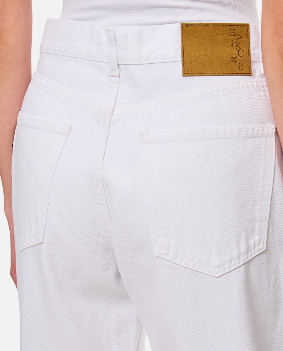 Shop Haikure Korea Optical White 5-pocket Jeans