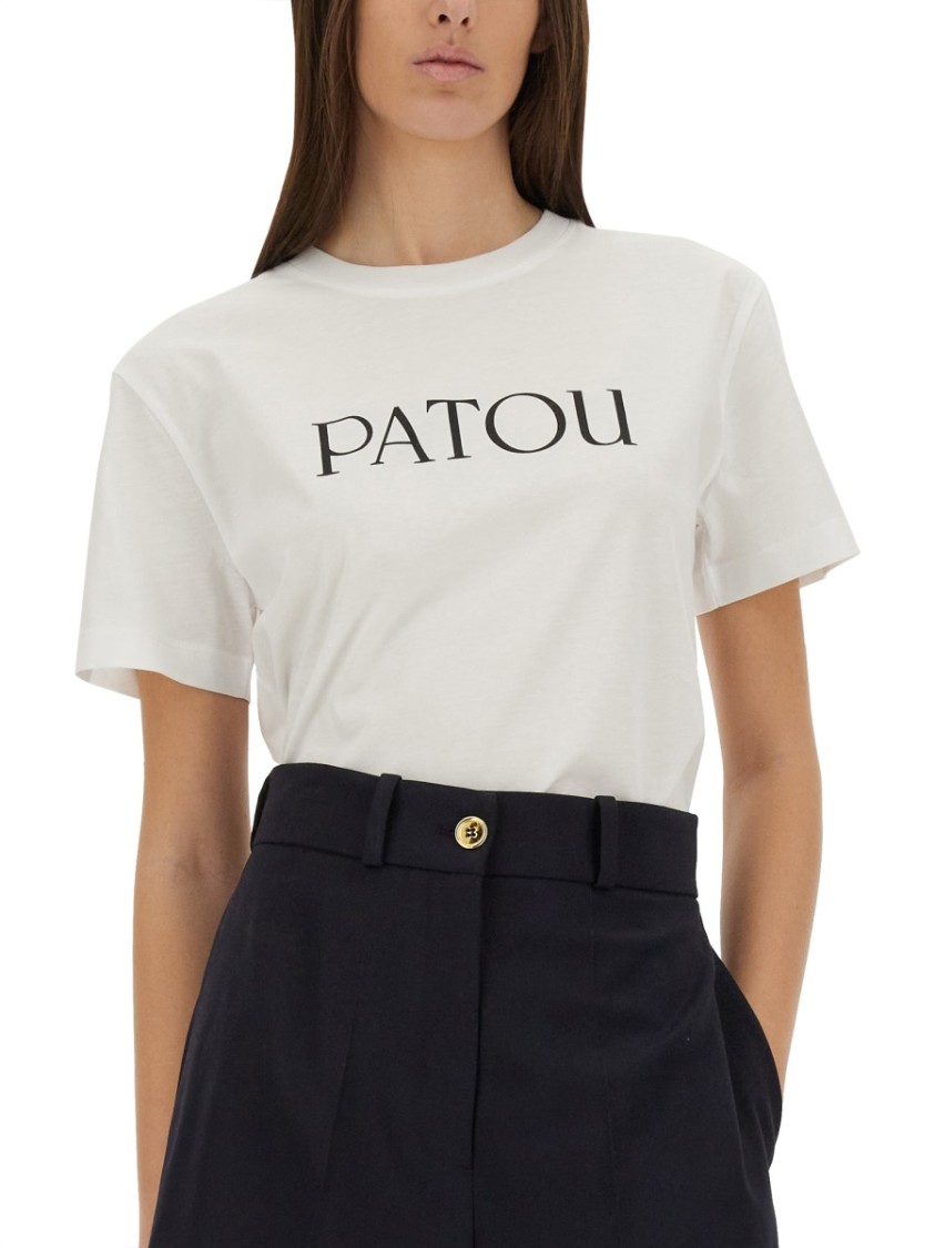 Shop Patou Logo Print T-shirt
