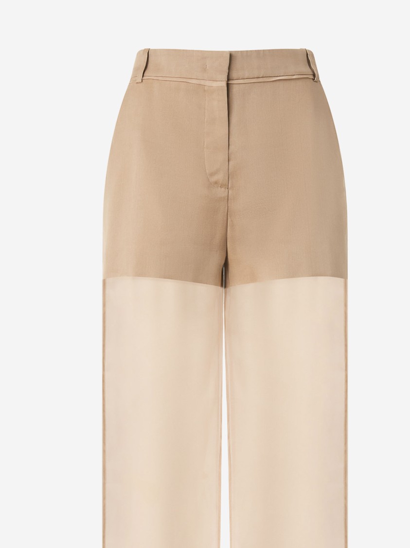 Pinko Beige Semi-transparent Pants