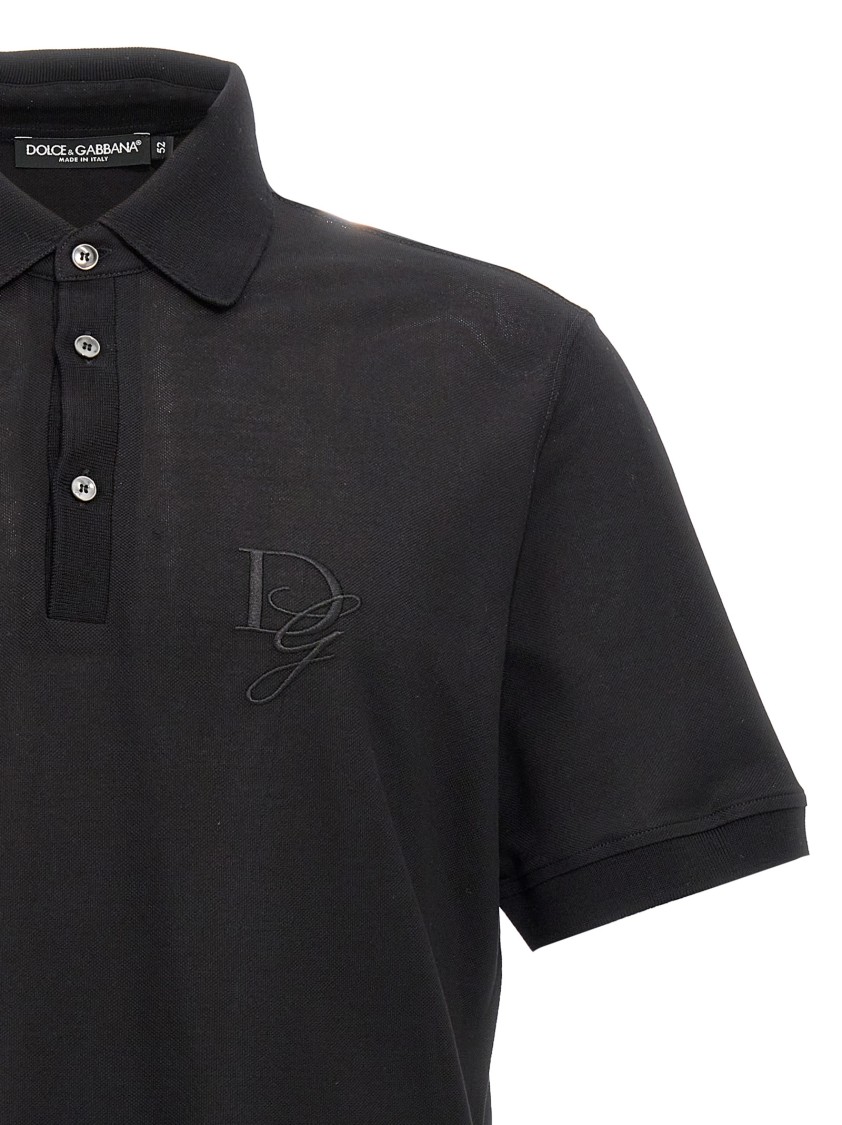 Dolce & Gabbana Chest Embroidered-logo Polo T-shirt