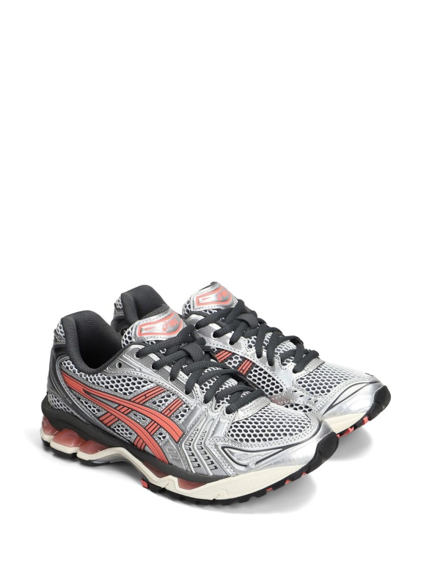 Asics Breathable Mesh Sneakers With Cushioned Sole In White