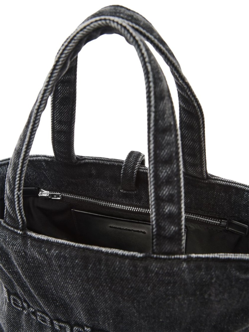 ALEXANDER WANG ALEXANDER WANG GREY STRUCTURED SHOULDER BAG