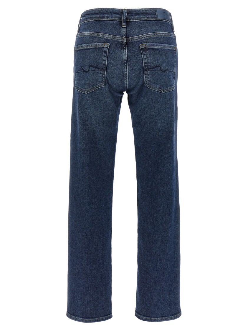 7 For All Mankind Blue Calie Jeans In Blue