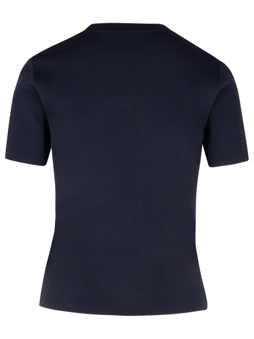 Max Mara Segale Blue Viscose Blend T-shirt In Blue