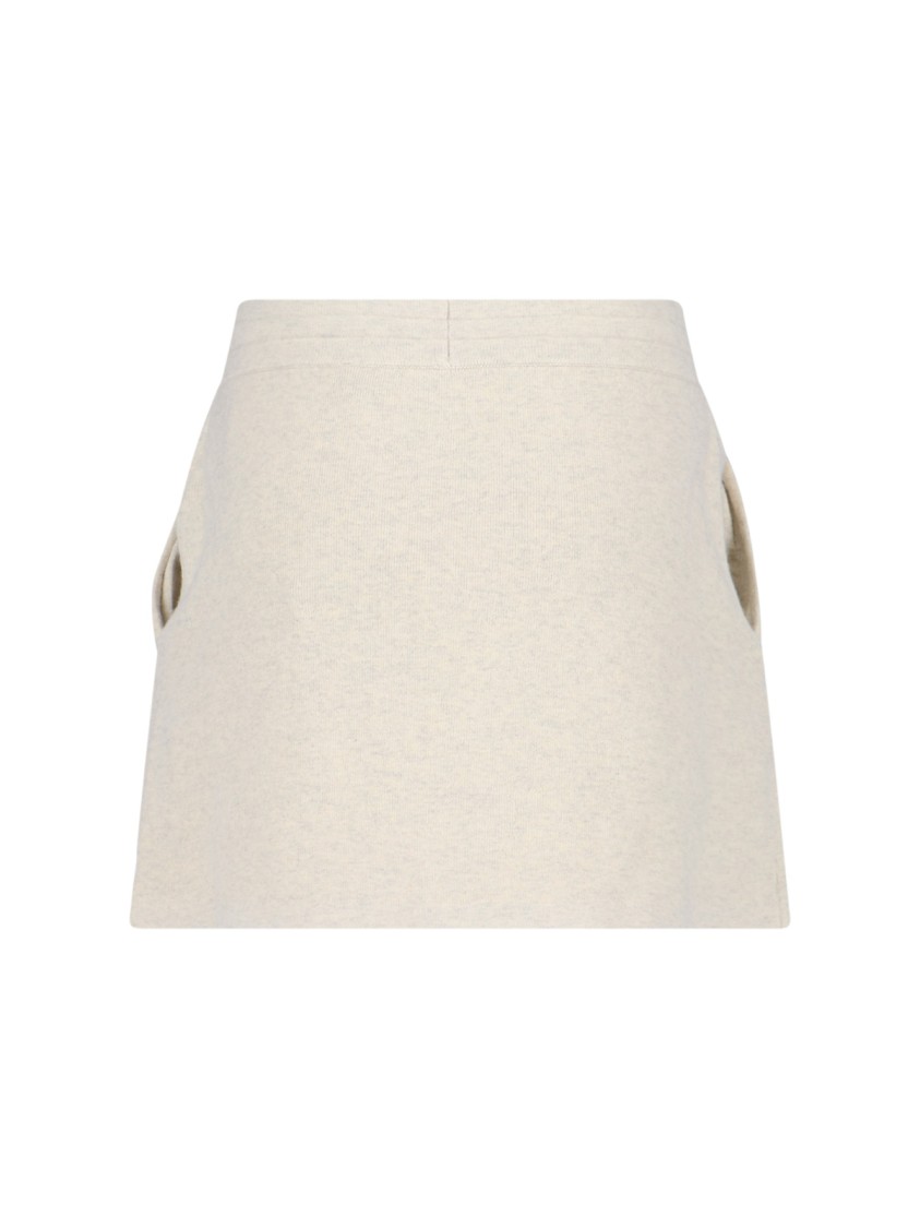 Isabel Marant Étoile Cotton Blend Skirt With Embroidered Logo