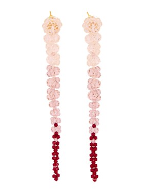 Simone Rocha Pearl & Crystal Dagger Necklace - Pearl - Beige