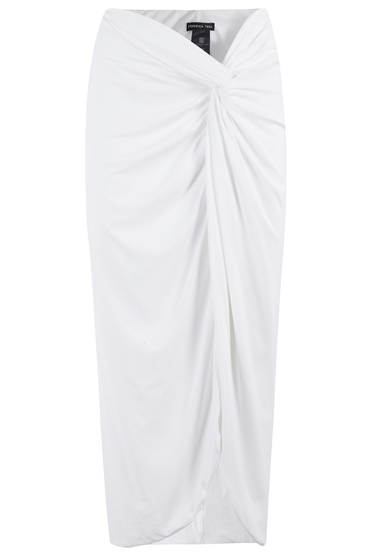 Shop Federica Tosi Cover Up Long Skirt