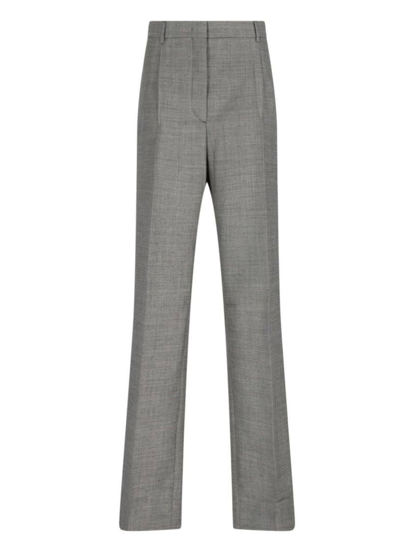 Prada Wool Pants In Gray