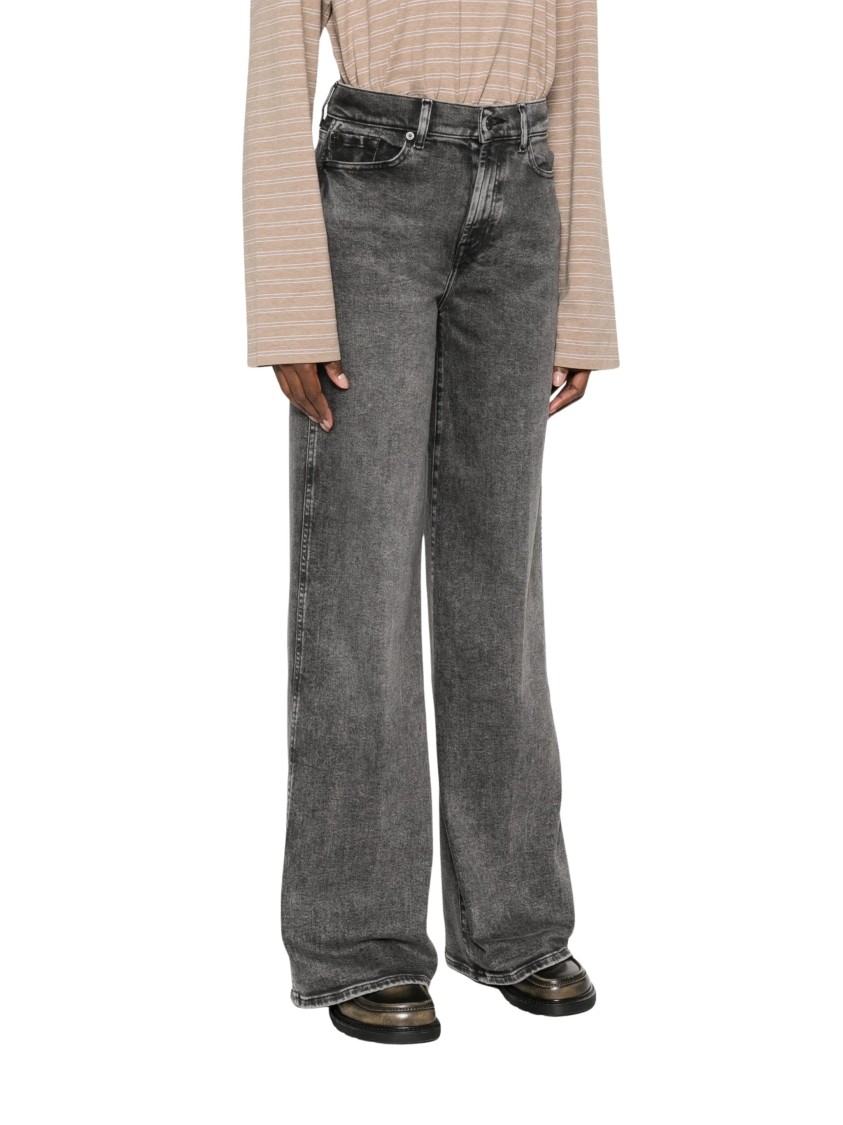 7 FOR ALL MANKIND 7 FOR ALL MANKIND WIDE-LEG HIGH-WAIST JEANS WITH SOFT FINISH
