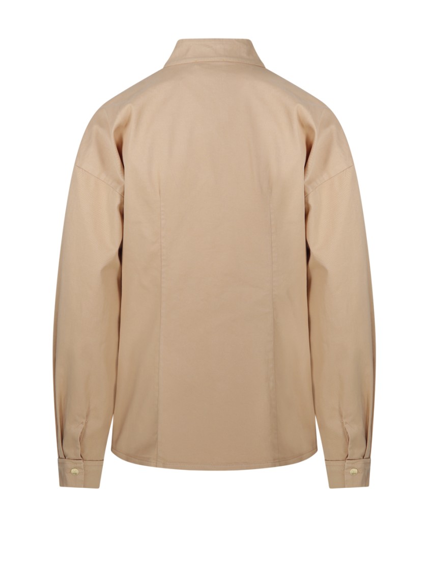 Shop Forte Forte Collar Shirt In Pink
