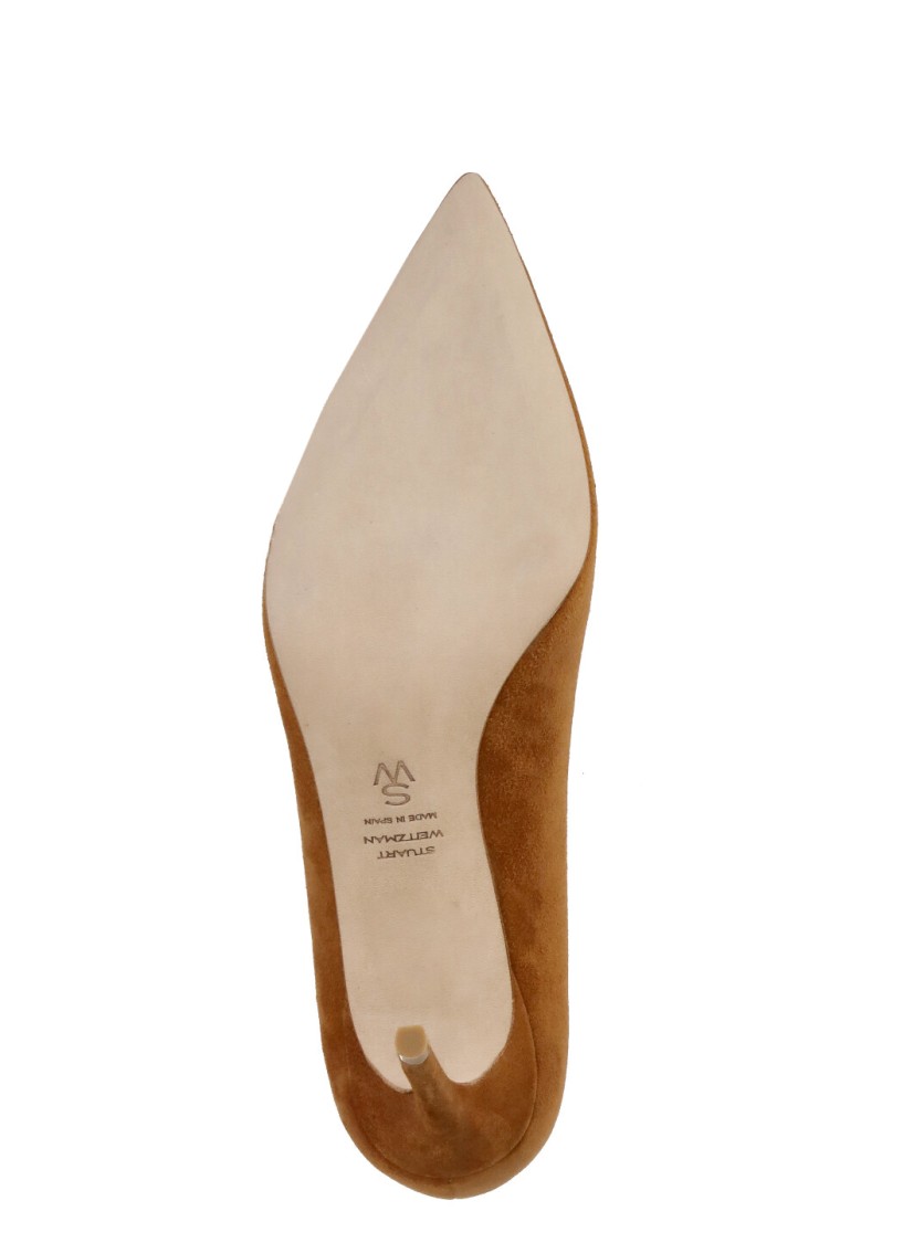 Stuart Weitzman Power 85 Decollete In Orange