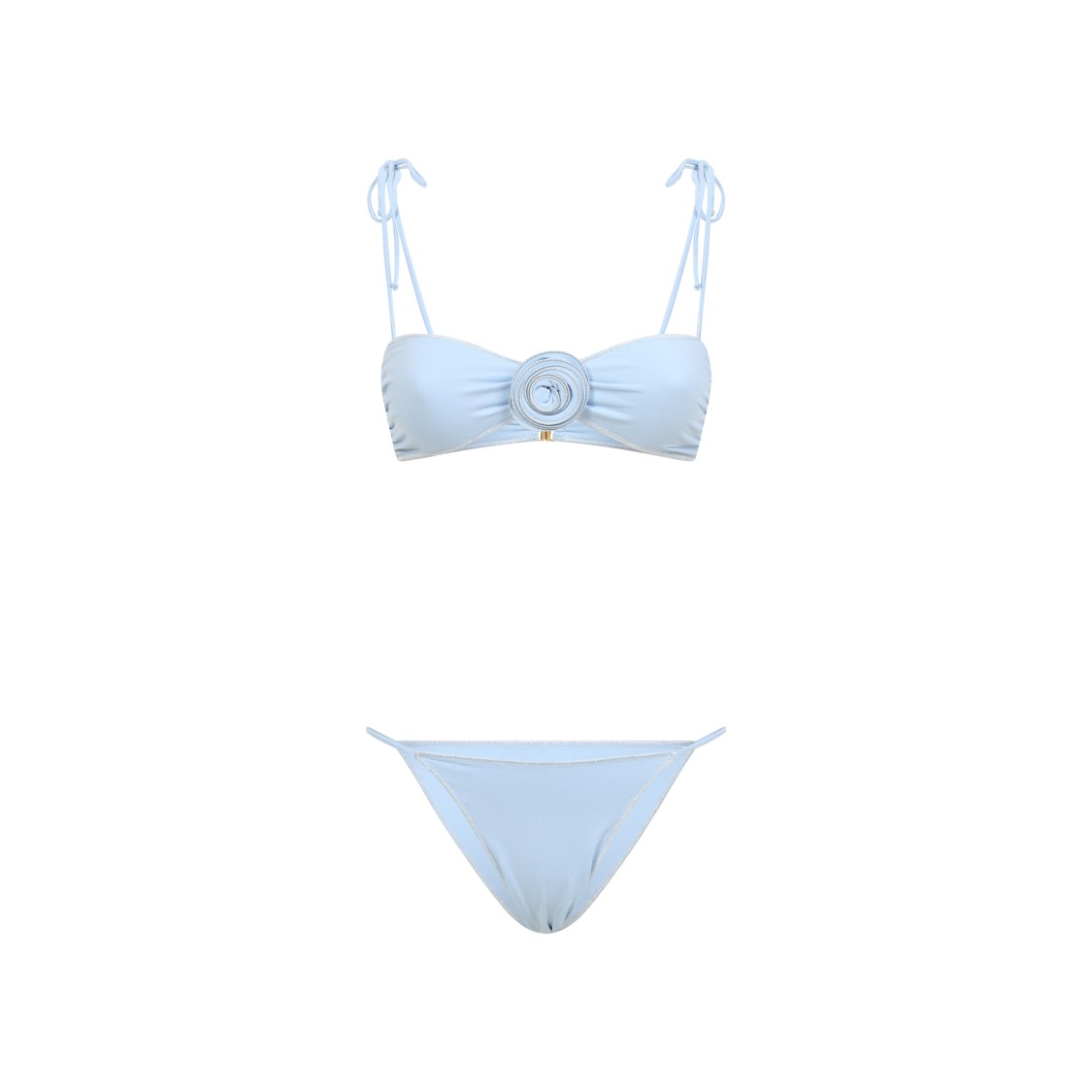 La Reveche Light Blue Bikini With Adjustable Straps In Blue