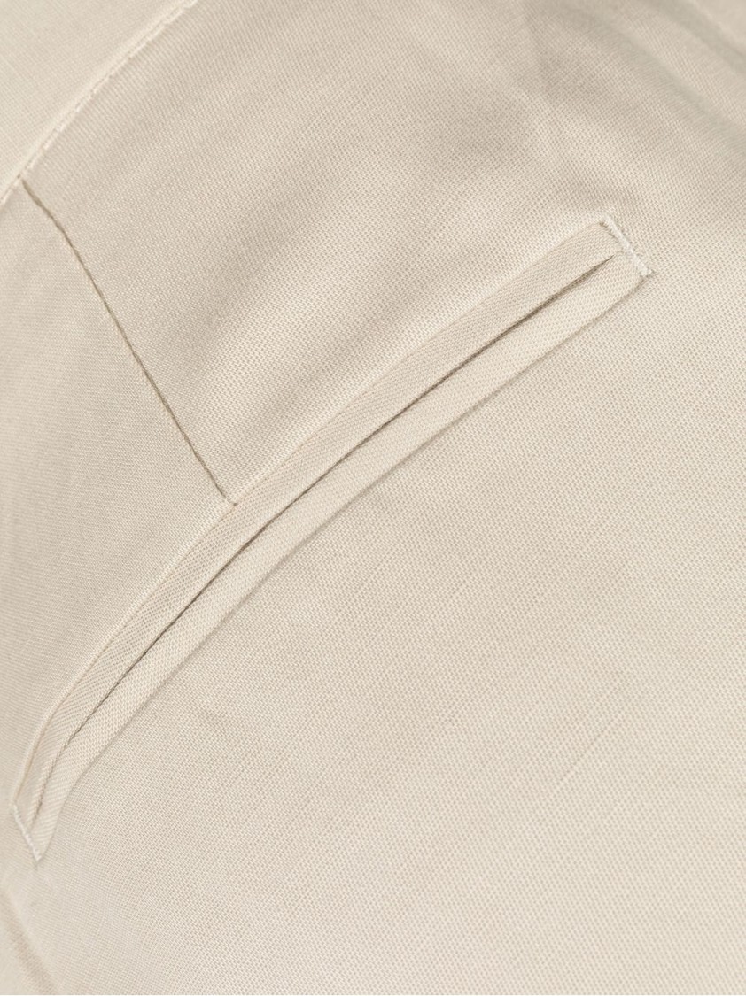 Msgm High-waisted Relaxed-fit Trousers In White
