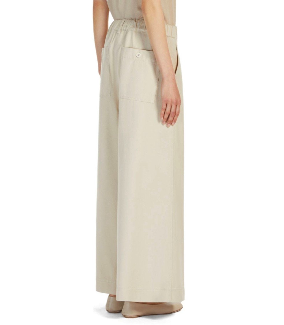 Max Mara Disco Sabbia Wide Leg Jeans In Neutral