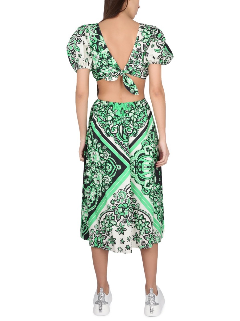 RED VALENTINO RED VALENTINO BANDANA PRINT DRESS
