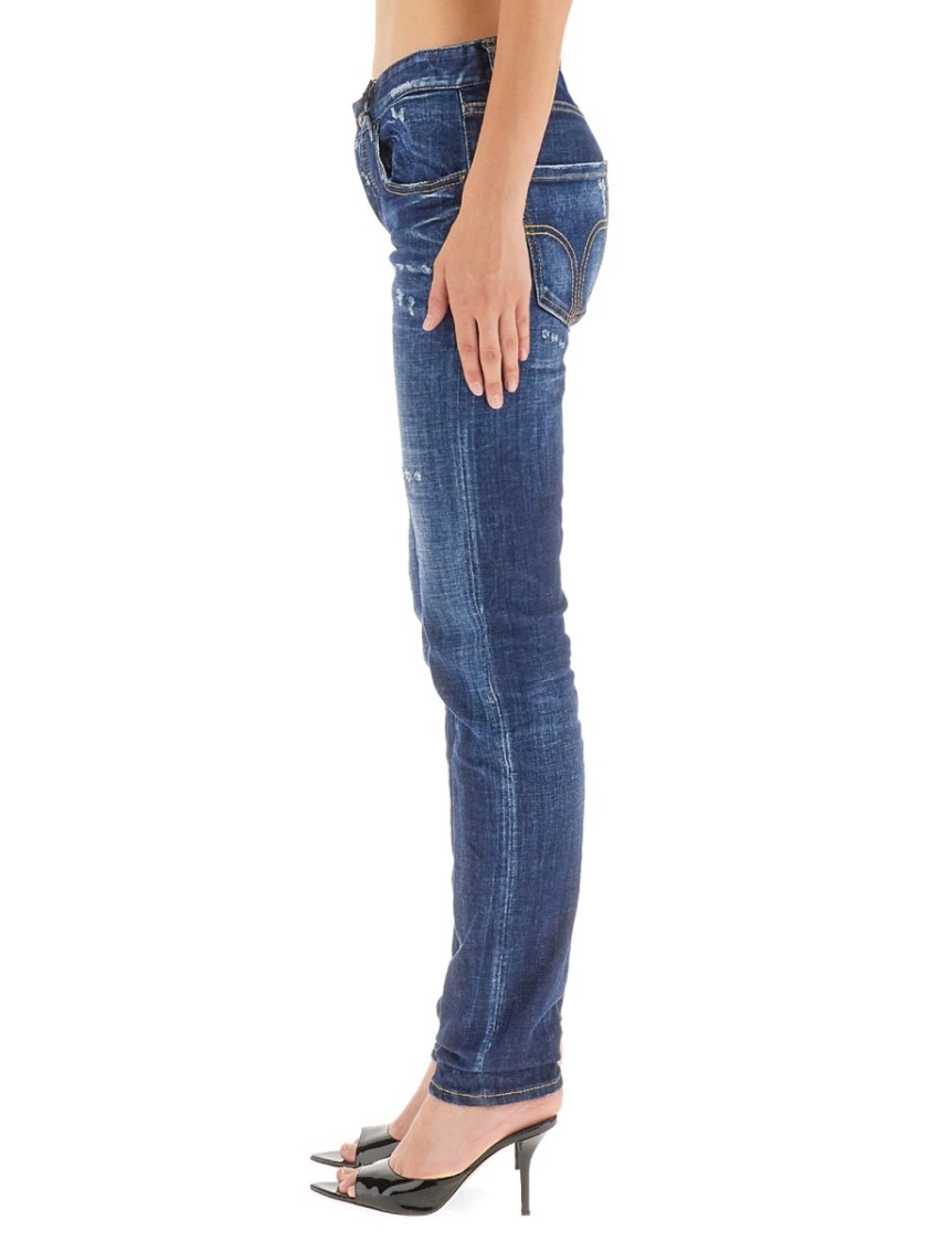 DSQUARED2 DSQUARED2 SLIM-FIT DISTRESSED JEANS