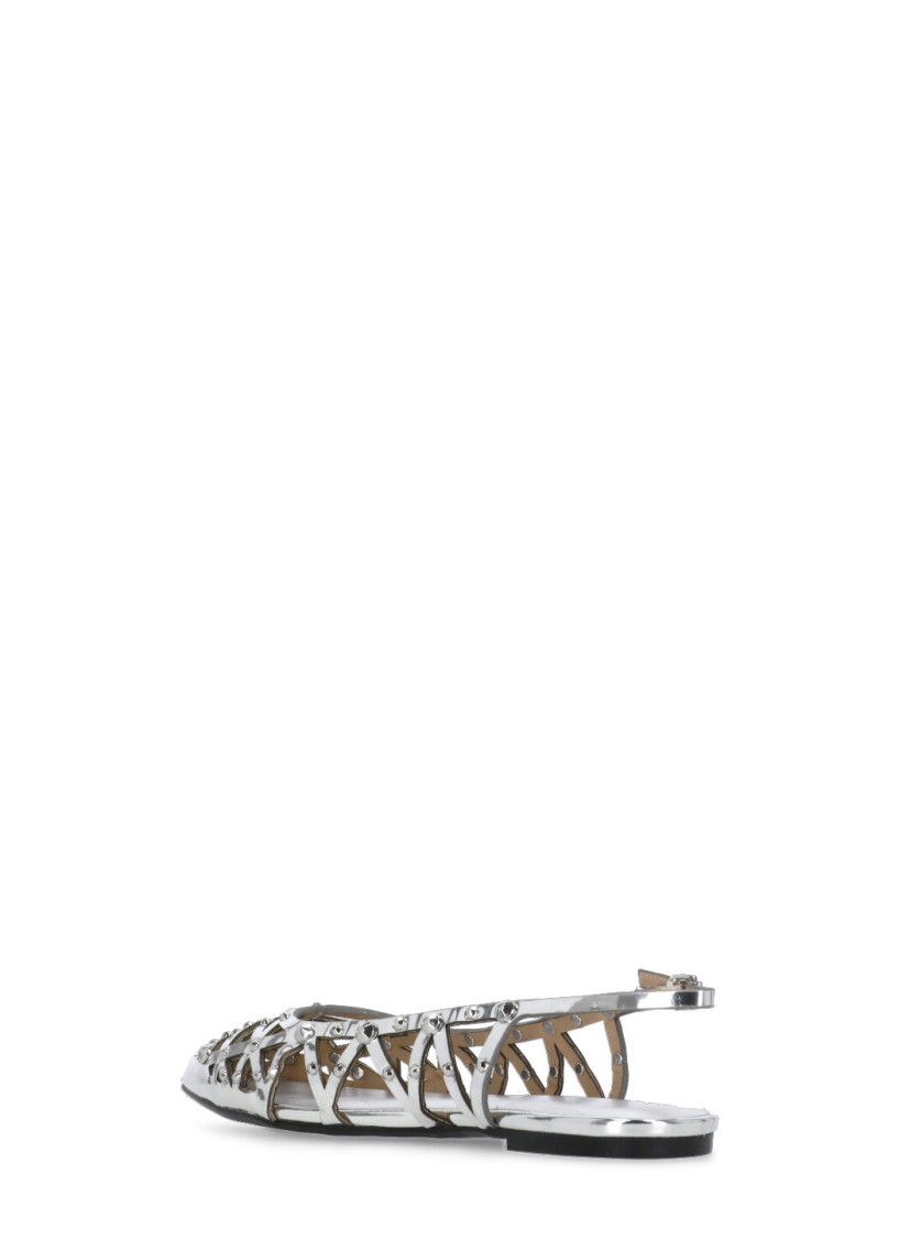 Ash Bazaar Slingback Stud Embellished Sandals
