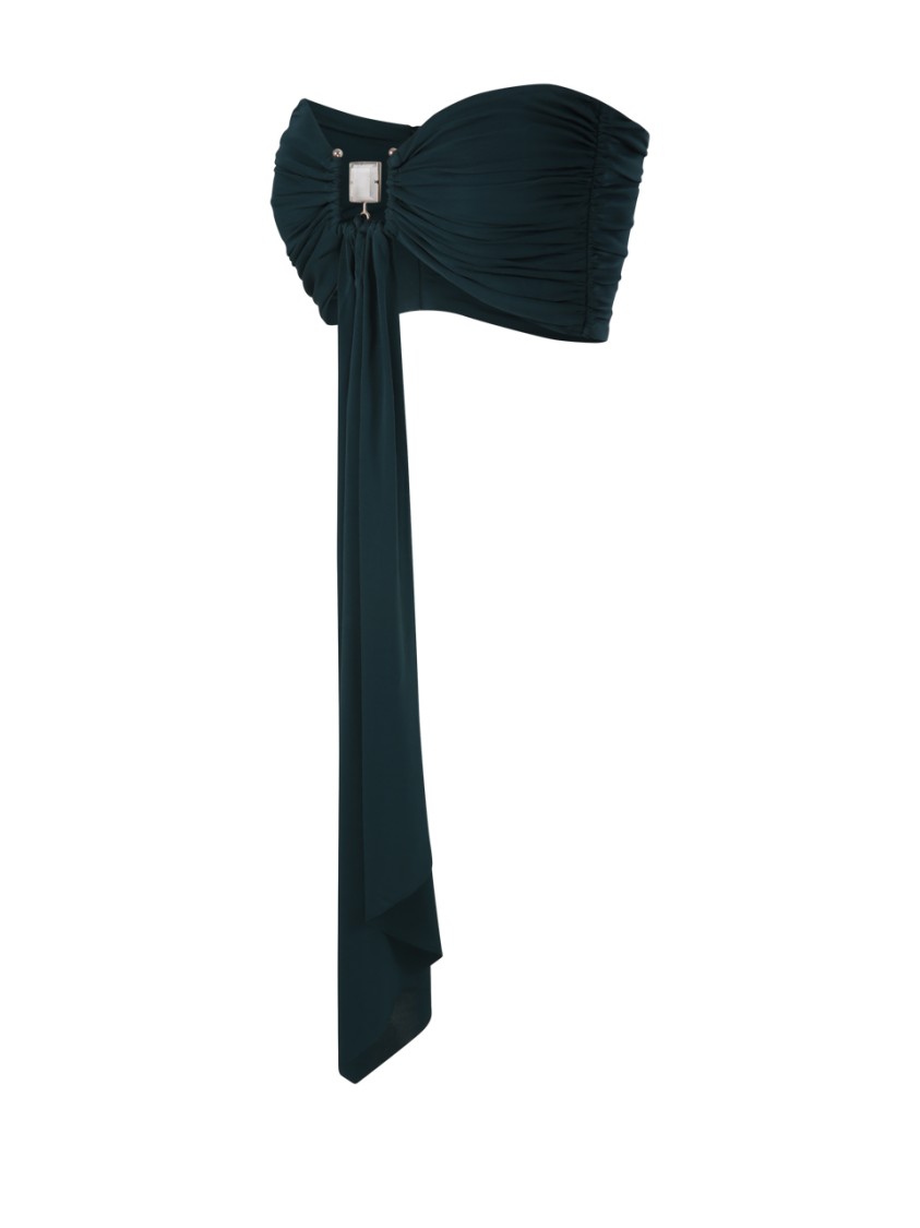 CHRISTOPHER ESBER CHRISTOPHER ESBER BEZEL QUARTZ DRAPE TOP