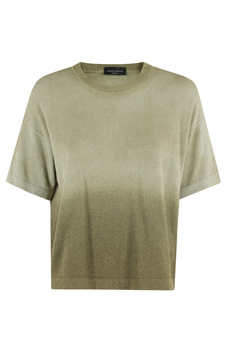 Roberto Collina Short-sleeve Boxy Top With Gradient Effect