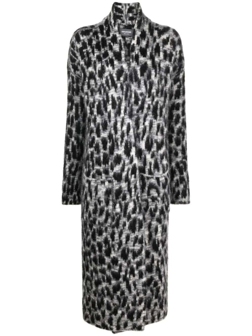 Zadig & Voltaire Leopard-print Cardigan Coat